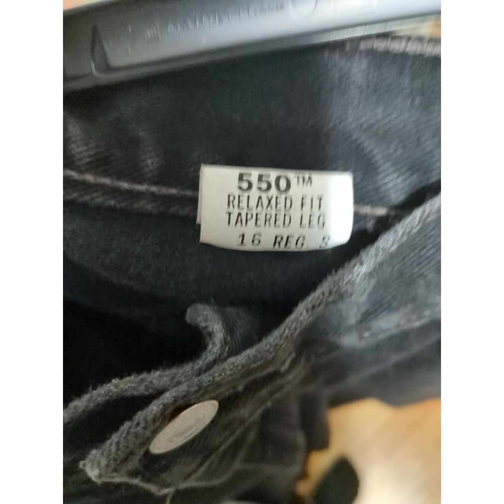 Levi's 550 Relaxed Fit Tapered Leg Womens Size 16 Reg S Black‎ Jeans - Picture 2 of 7